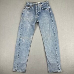 Vintage Calvin Klein High Rise Tapered Jeans Light Wash Blue Size 3 Made in USA